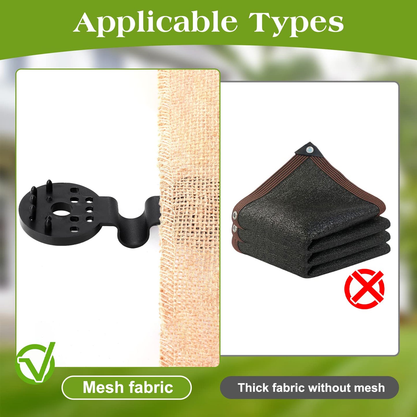 50 Pcs Shade Cloth Clips