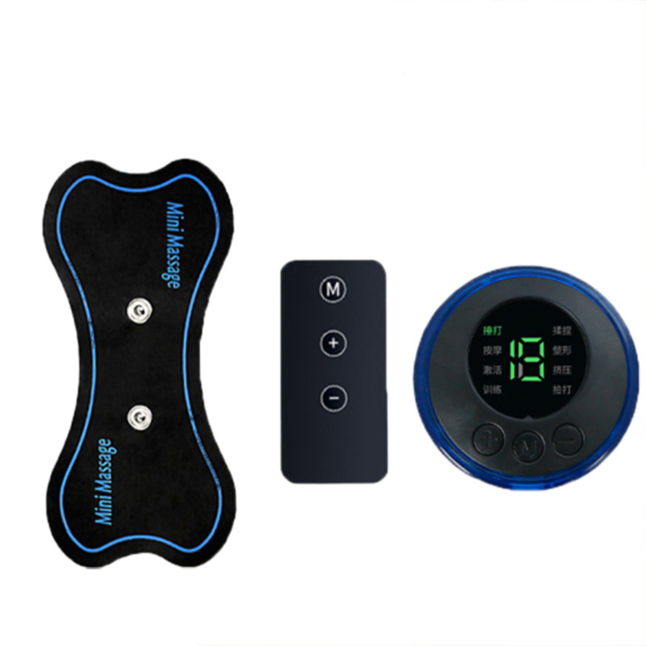 Portable EMS Massager for Neck & Back Pain Relief - Compact & Effective Solution