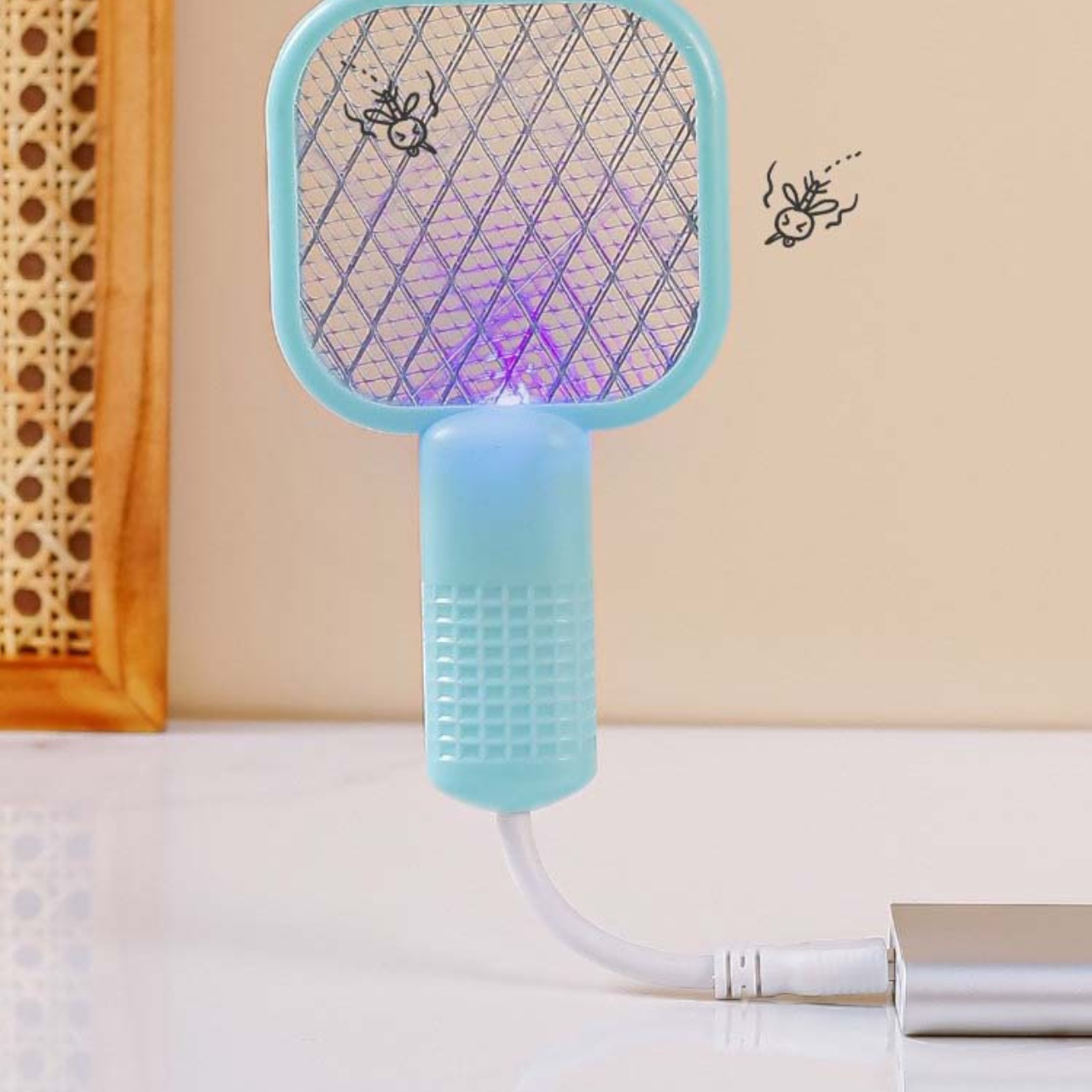 Mini USB Electronic Mosquito Swatter - Portable Bug Zapper