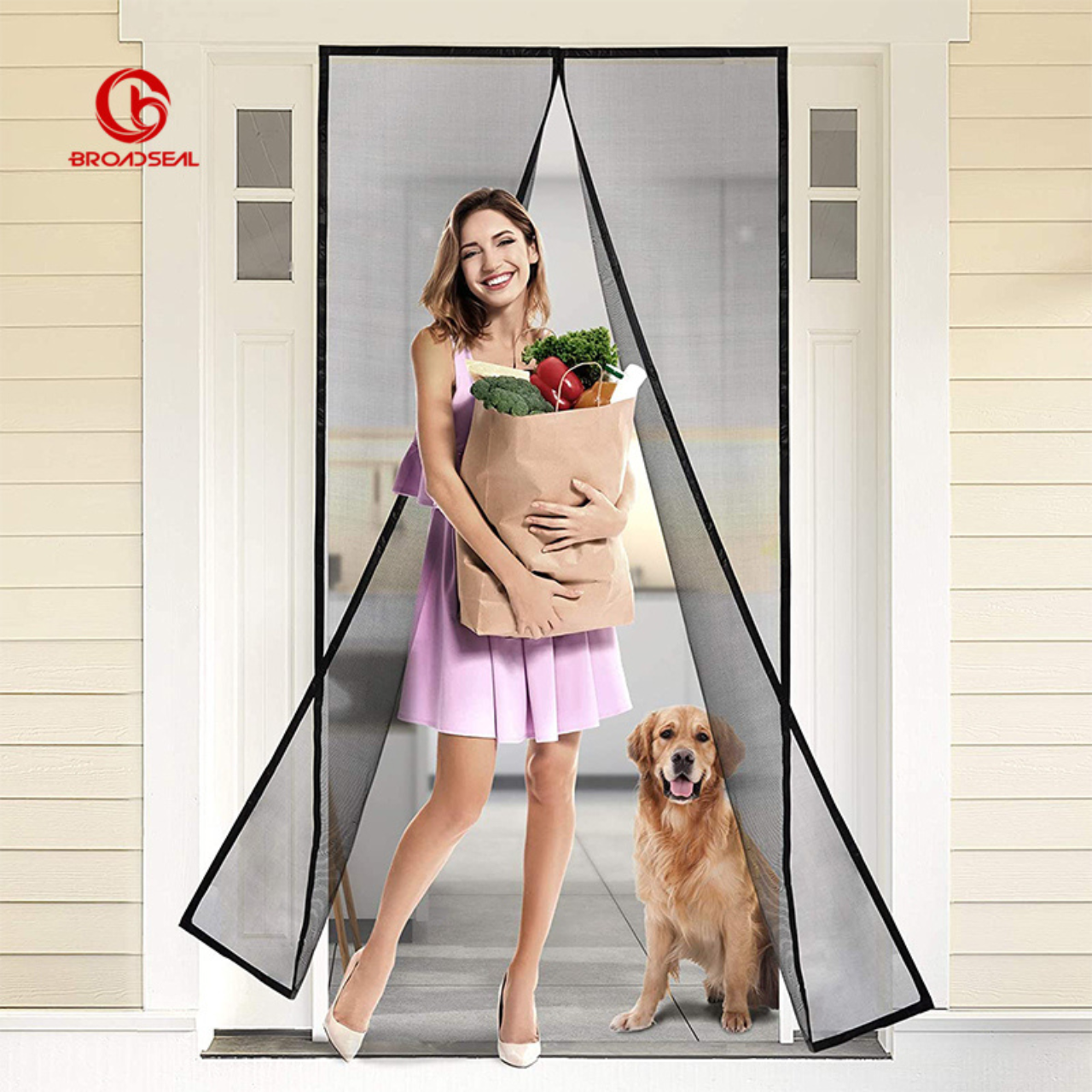 Retractable Magnetic Mosquito Door Screen