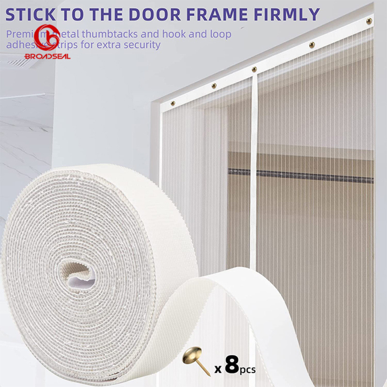 Retractable Magnetic Mosquito Door Screen