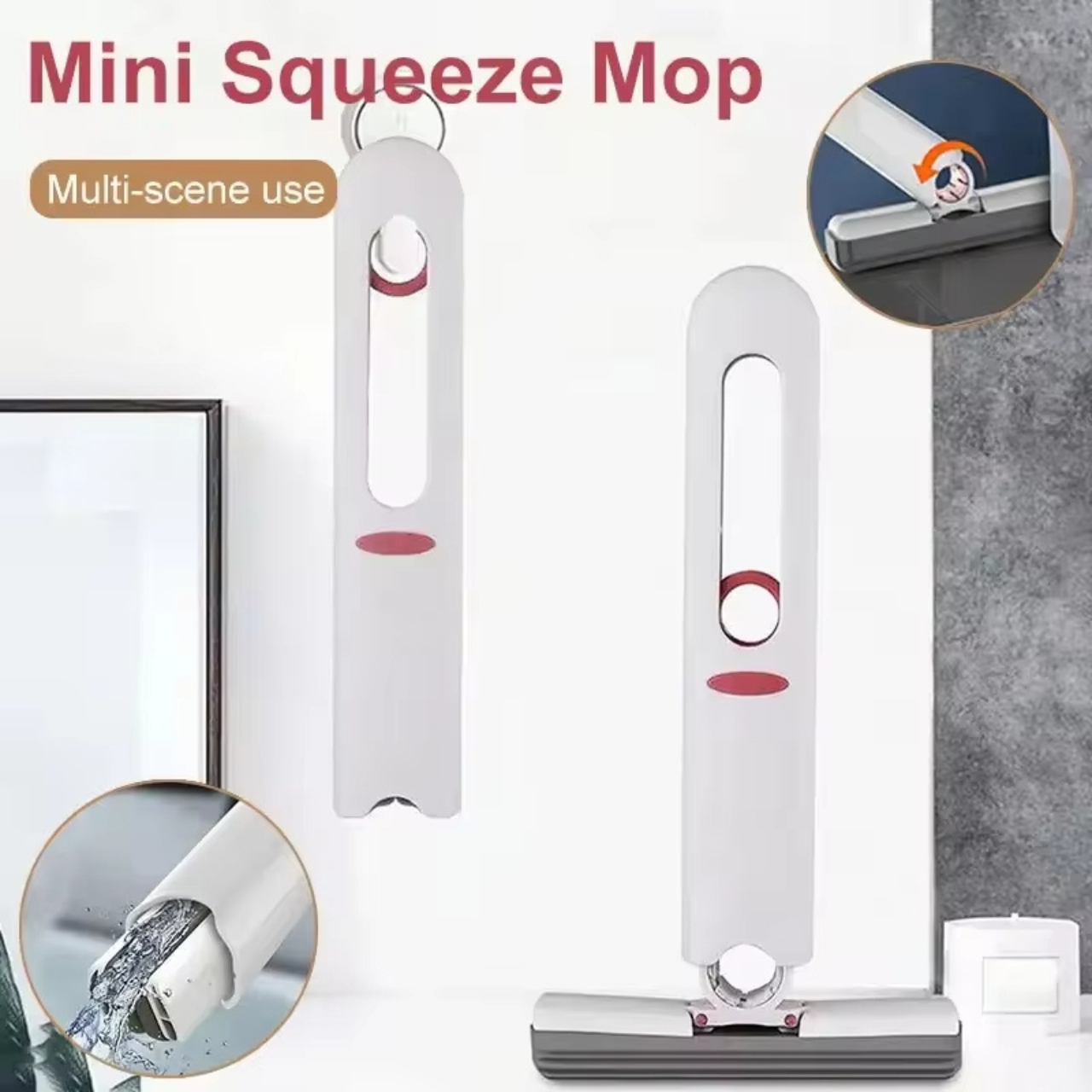 Compact Desktop Mop Cleaner