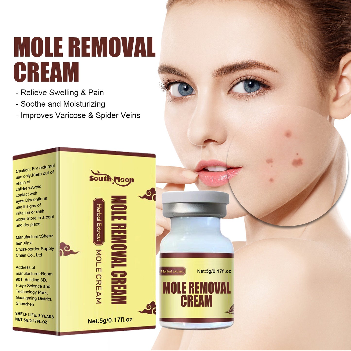 Mole Removal Cream Helosis Repair Deep Cleaning Smoothing Skin Wart Removal Cream