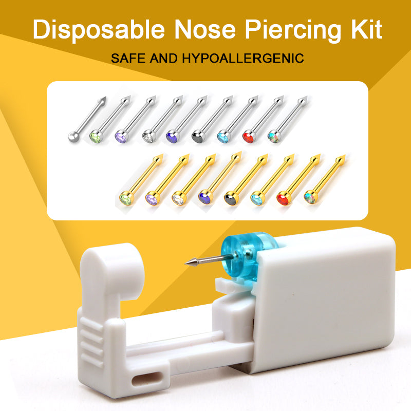 Disposable Self Nose Piercing Gun Kit