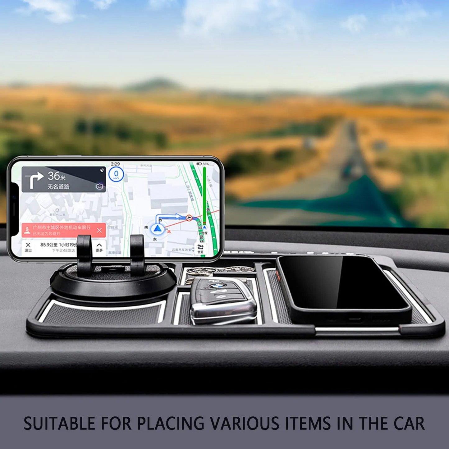 Phone Holder Car Dashboard Phone Mount Glow
