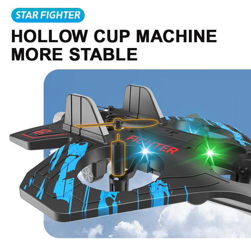 2.4G Stunt Remote Control Foam Fighter Airplane Toy With Light