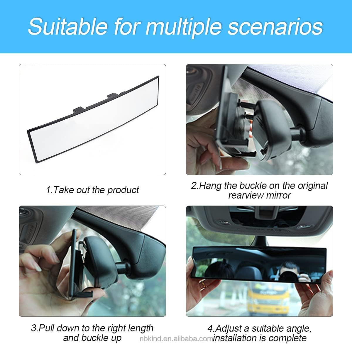 Aluminum-coated Aluminum-coated Rear View Mirror