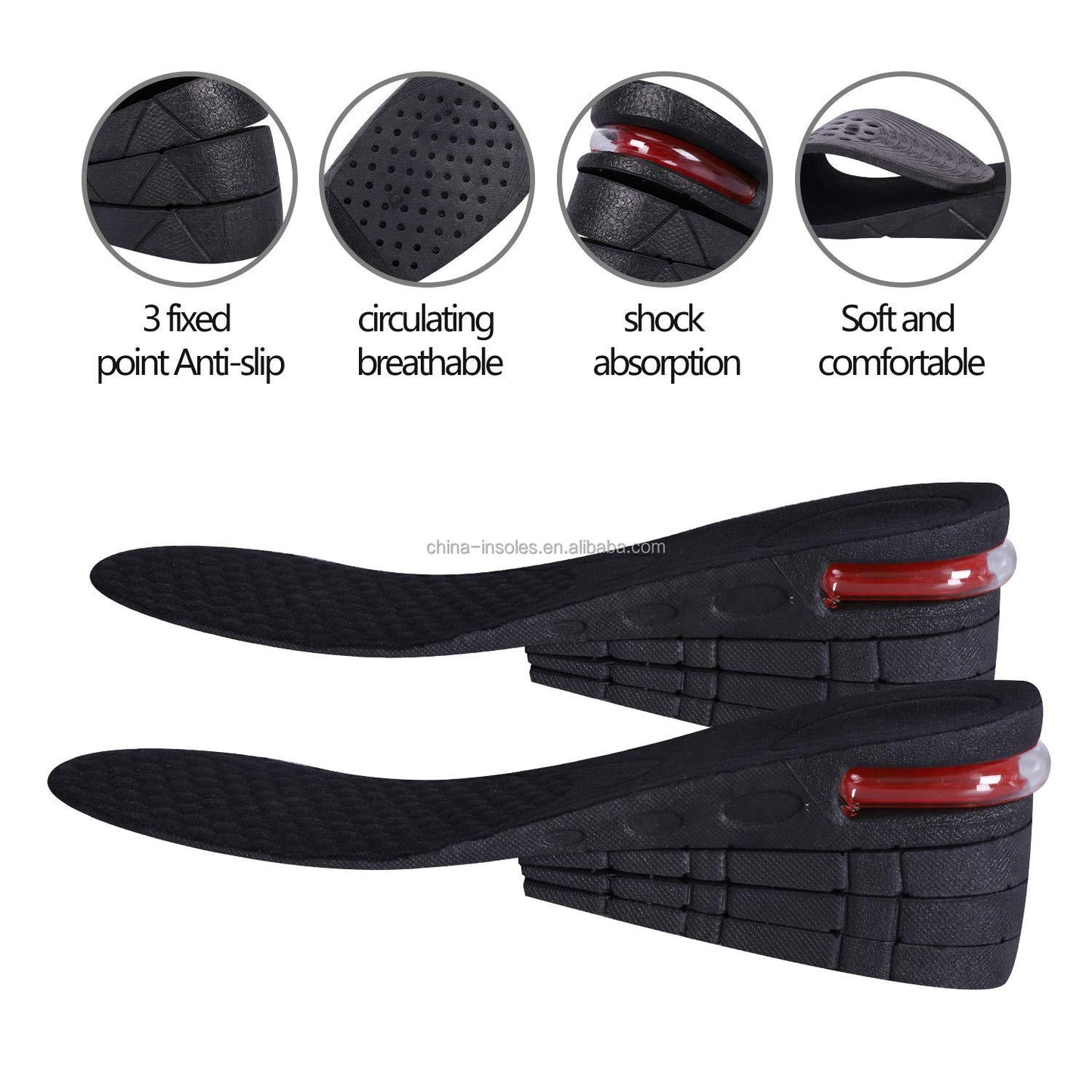 Height Increase Insole for Man & Woman (1 Pair) Adjustable Size