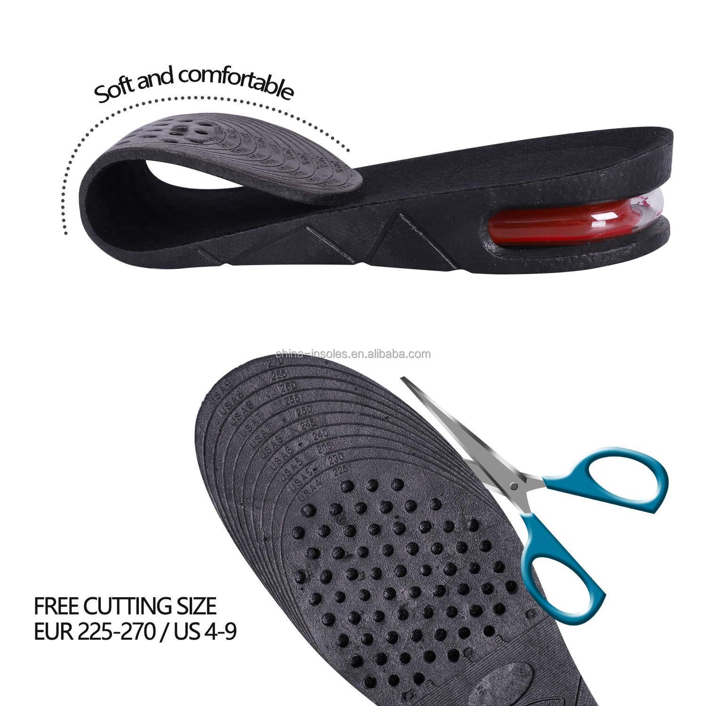 Height Increase Insole for Man & Woman (1 Pair) Adjustable Size