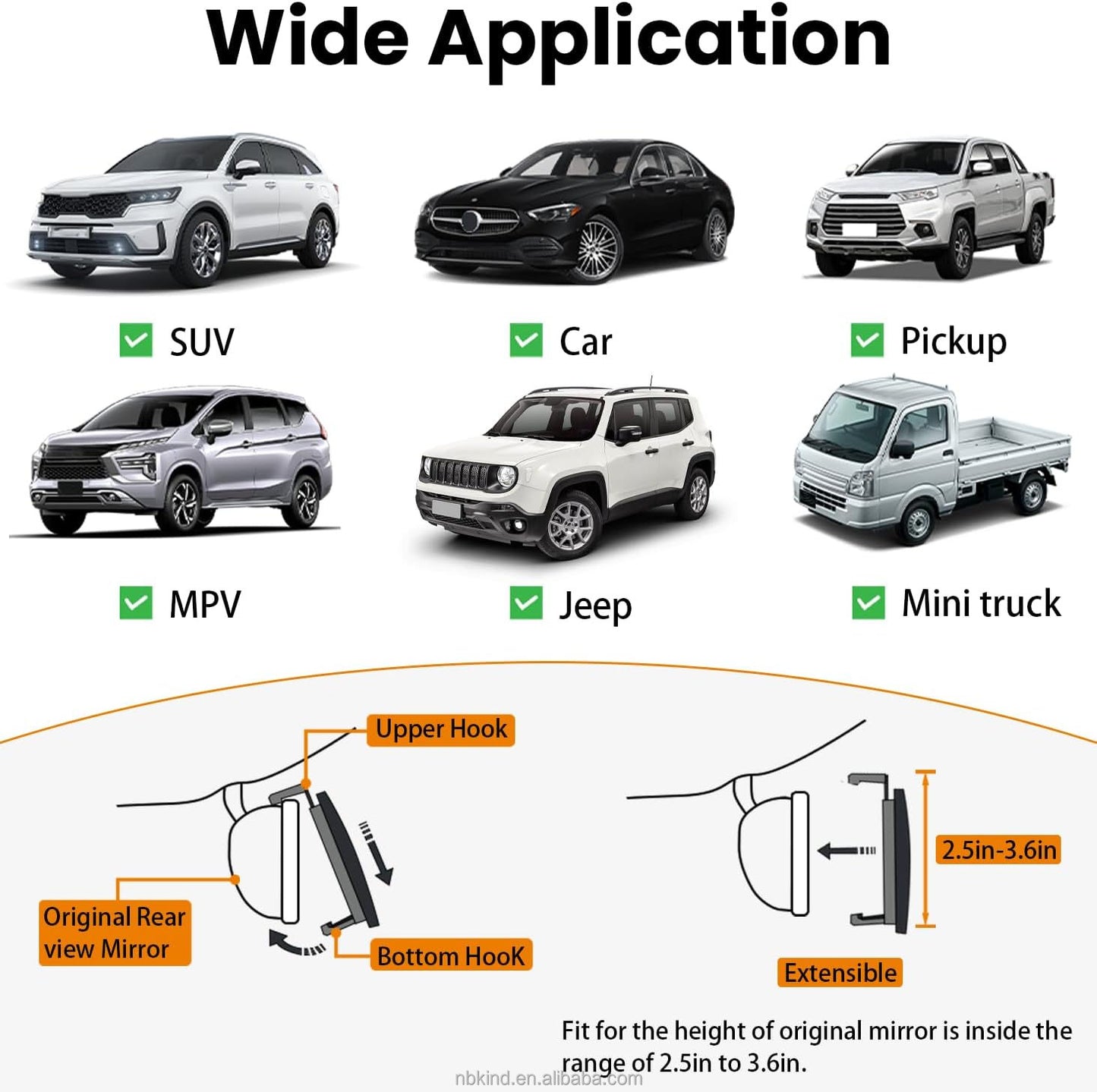 Aluminum-coated Aluminum-coated Rear View Mirror