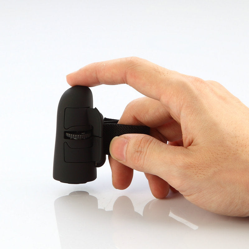 LED Mini Small Micro USB Wireless Mouse Finger Rings Optical High Speed 2.4ghz