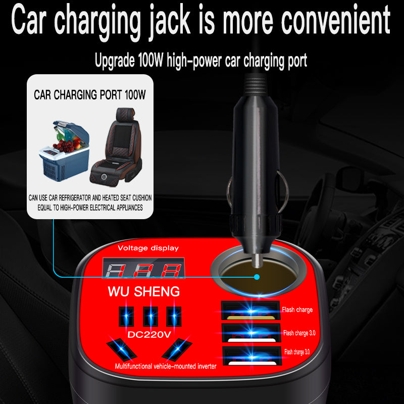 Multi-function Socket Car Cup Inverter Converter 12V24V to 220V Power
