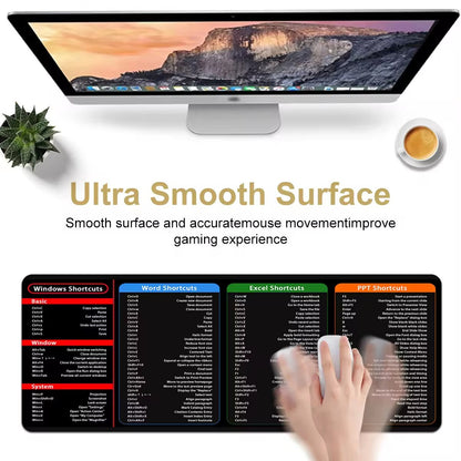 Keyboard Shortcut Desk Mat