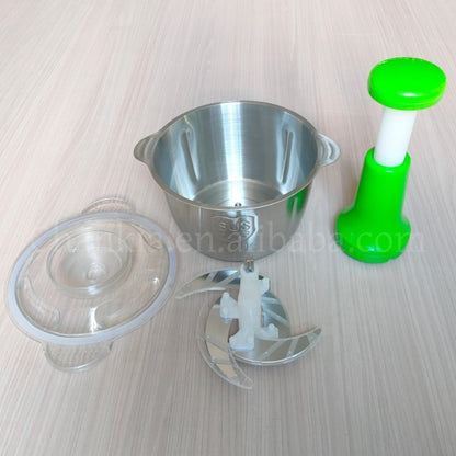 Chopper For (Vegetable Meat Mincer Fruits and Herbs Garlic Onion) (Manual 2L Metal)