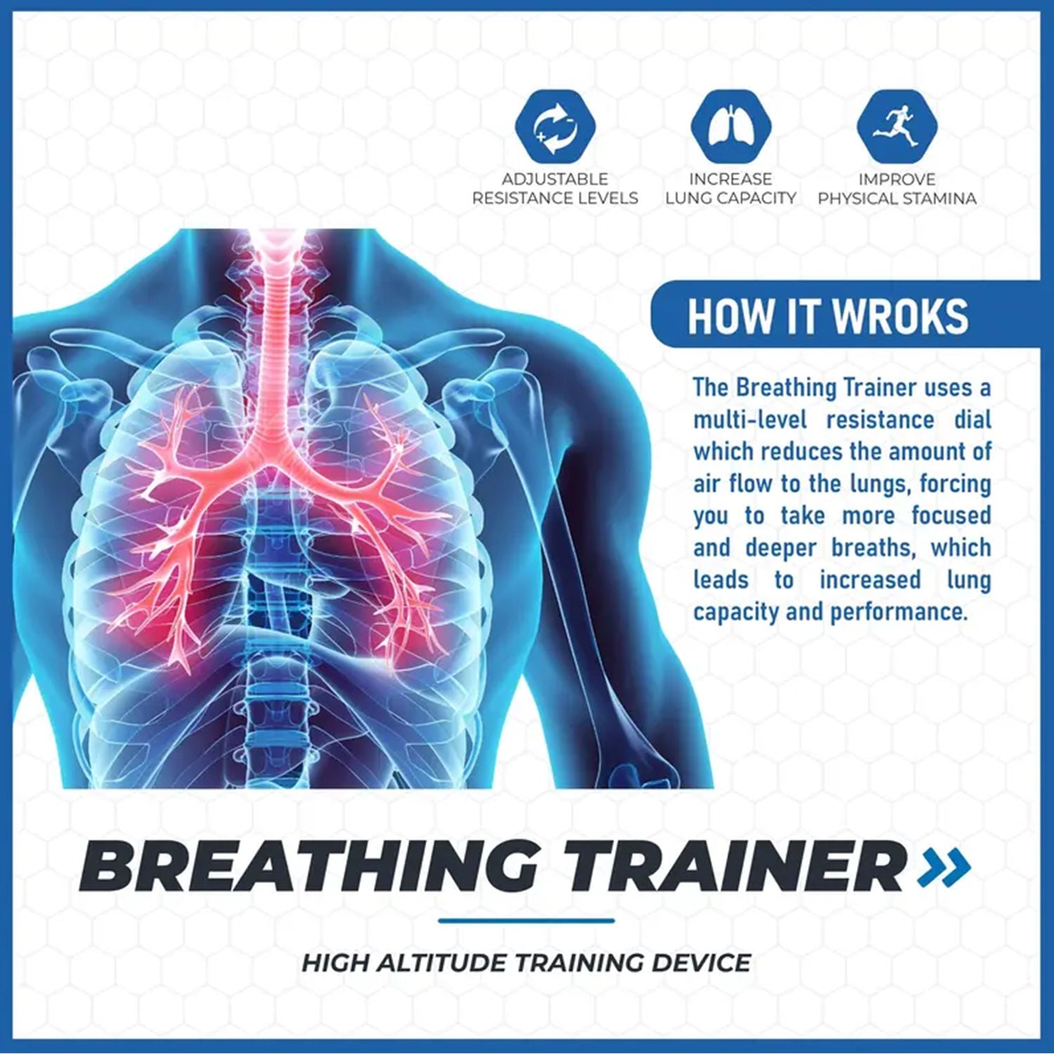 Silicon Lung Breather Trainer