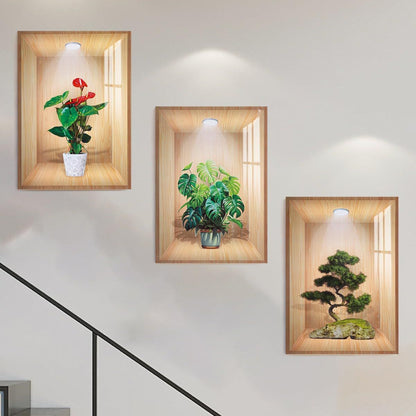 Wall Sticker Home Decoration Self Adhesive Bedroom Livng Room - Pack of 3