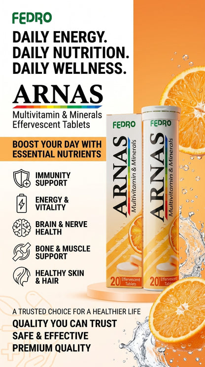 ARNAS Multivitamin & Minerals Effervescent Tablets