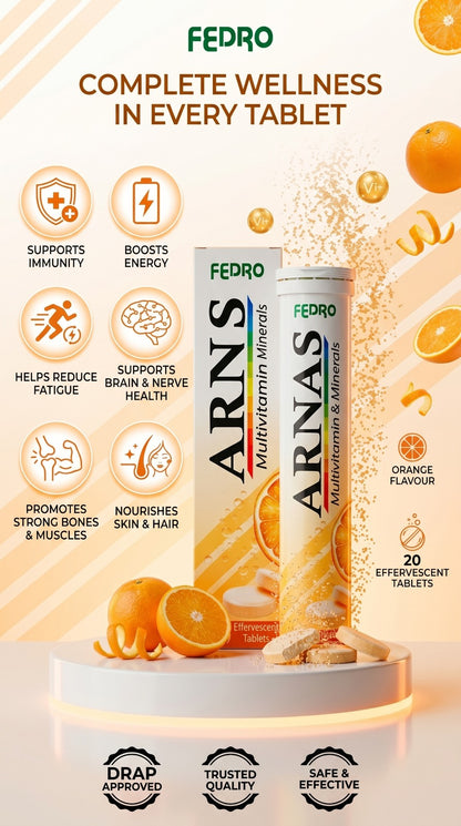 ARNAS Multivitamin & Minerals Effervescent Tablets