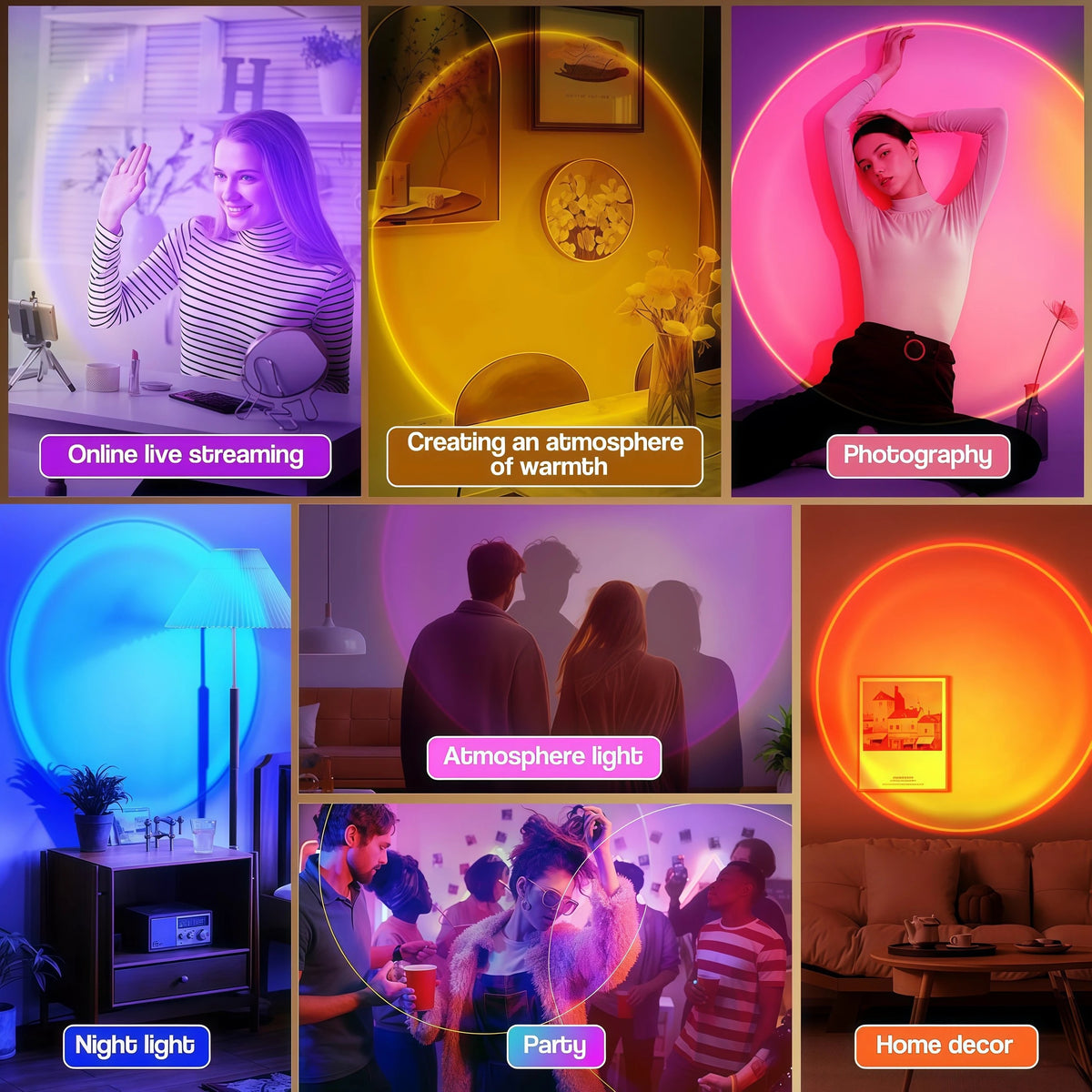Sunset Lamp RGB-LED