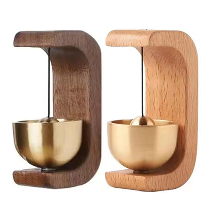 Wooden Doorbell Magnetic Brass Wind Chimes