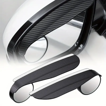 Carbon Fiber Car Mirror Blind Spot & Rain Visor Accessories