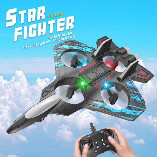 2.4G Stunt Remote Control Foam Fighter Airplane Toy With Light