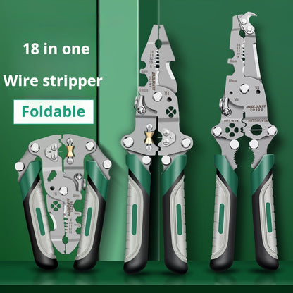 18-in-1 Foldable Multi-Function Wire Strippers