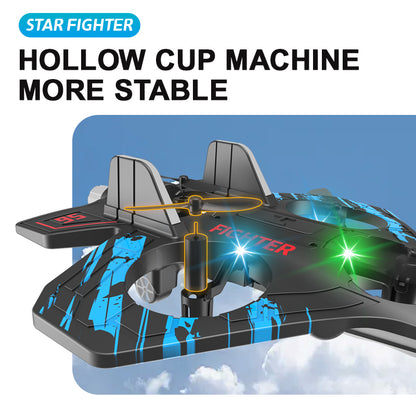 2.4G Stunt Remote Control Foam Fighter Airplane Toy With Light