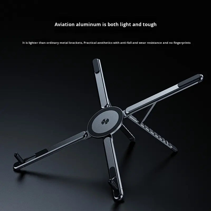 Aluminum Magnetic Foldable Stand for Phone, Tablet & Laptop