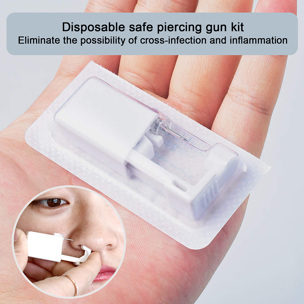 Disposable Self Nose Piercing Gun Kit