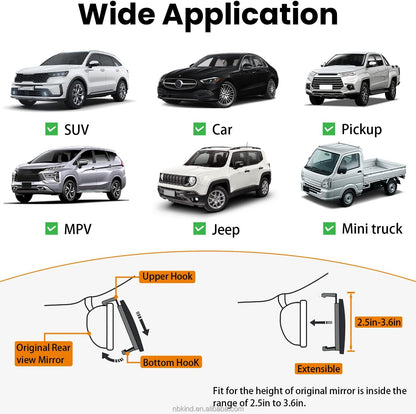 Aluminum-coated Aluminum-coated Rear View Mirror