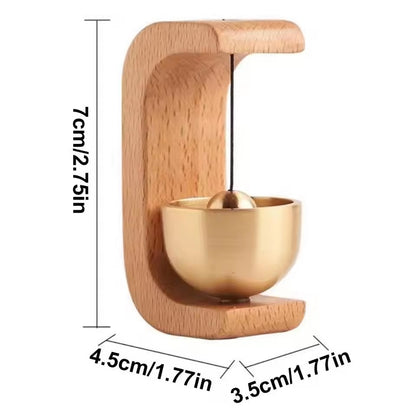 Wooden Doorbell Magnetic Brass Wind Chimes