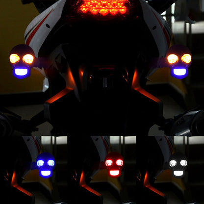Motorcycle Skull Spotlight Turn Light for Motorcycle (2PCs/Set)