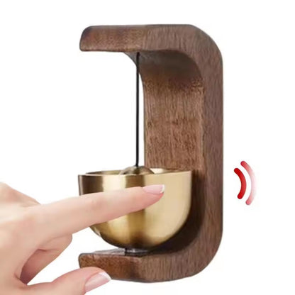 Wooden Doorbell Magnetic Brass Wind Chimes