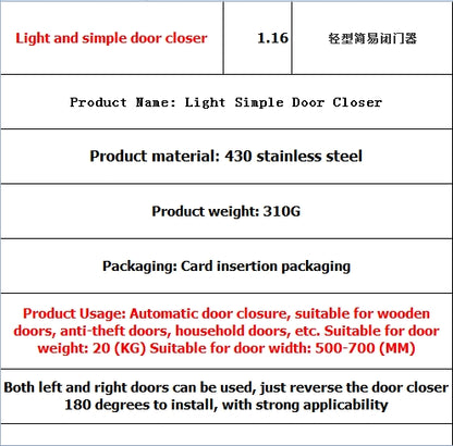 Automatic door closer